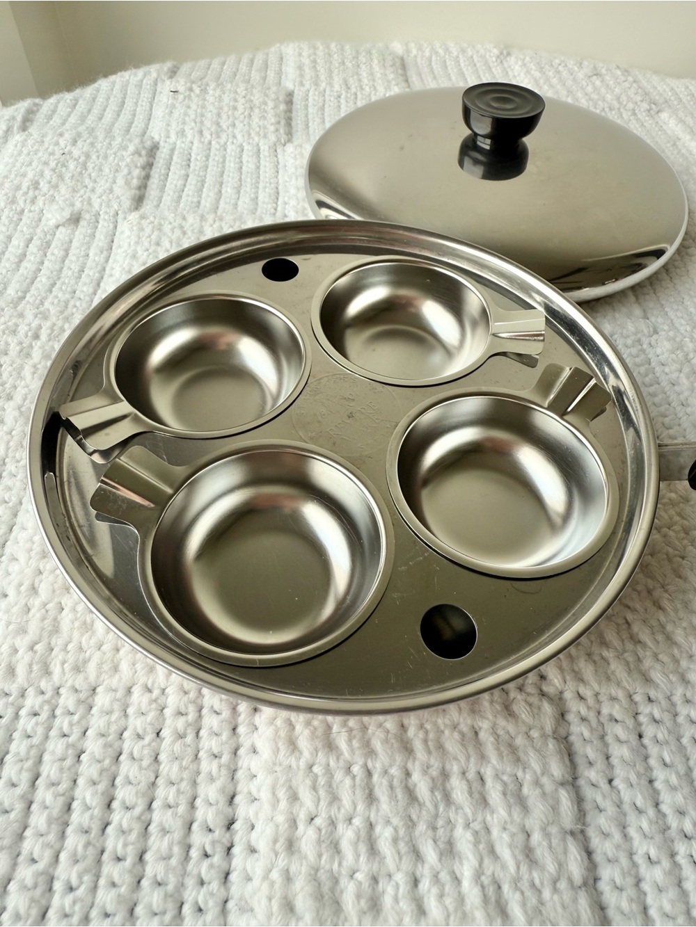 Vintage 8” Revere Ware Egg Poacher Copper Clad Pan - Picture 13 of 14